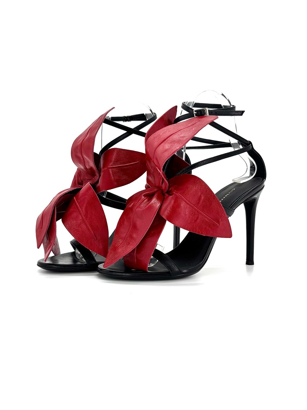 Giuseppe Zanotti Lilium Flower Appliqué Strappy High Heel Sandals 37